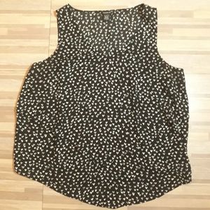 Torrid Heart Georgette Layered Tank Top Sz 1